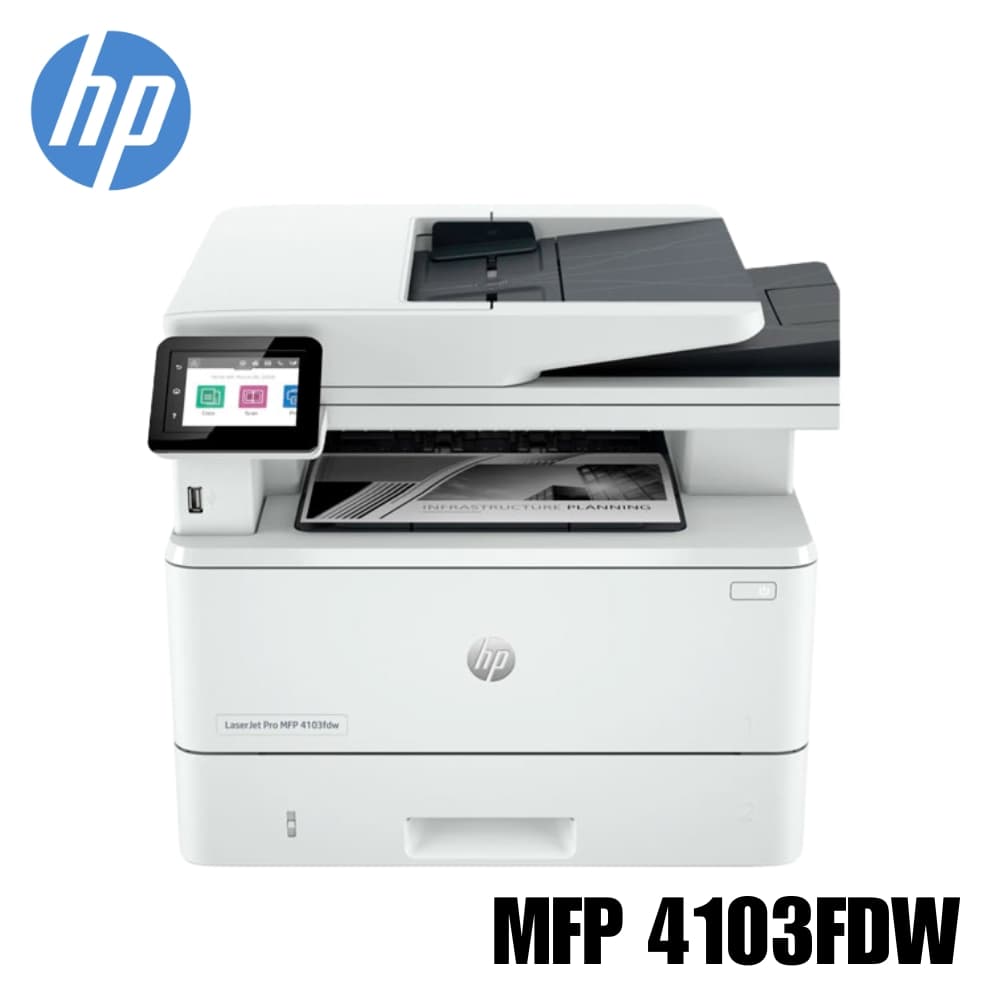 Impresora LaserJet Pro MFP 4103FDW HP Multifuncional Blanco/Negro 2Z629A: imagen 1