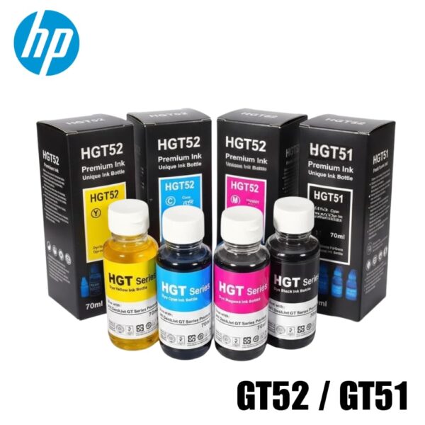 Pack Tinta GT51/52/53 | Negro / Cyan / Magenta / Amarillo