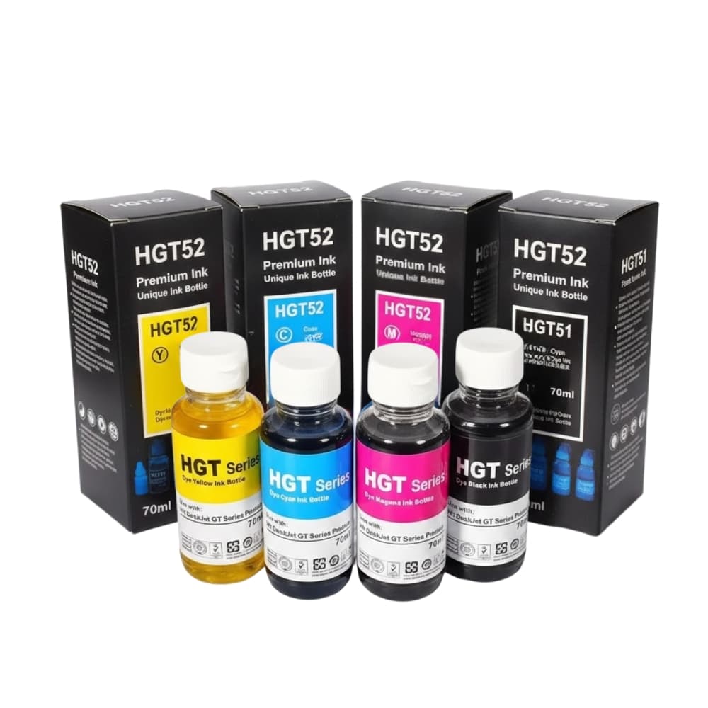 Pack Tinta GT51/52/53 | Negro / Cyan / Magenta / Amarillo: imagen 3