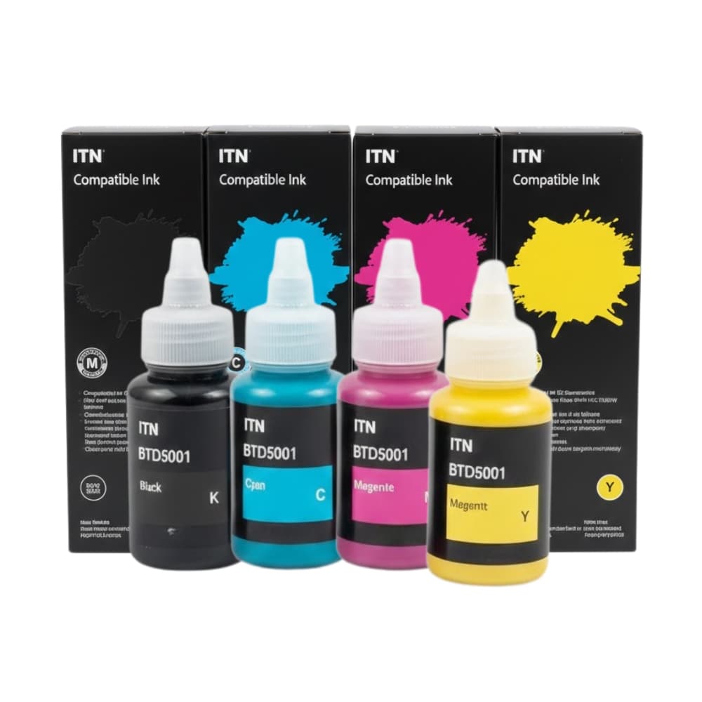 Pack Tinta X4 Colores BTD5001/60 Compatible Negro / Cyan / Amarillo / Magenta: imagen 3