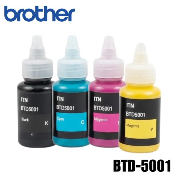 Pack Tinta X4 Colores BTD5001/60 Compatible Negro / Cyan / Amarillo / Magenta