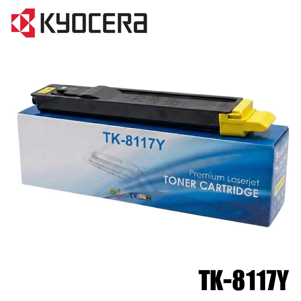 Toner Kyocera TK-8117Y Compatible Yellow Generico Alternativo 6000 páginas: imagen 1
